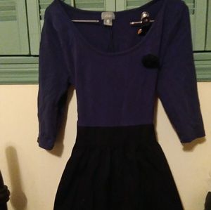 Urban Angel Blue and grey striped dress